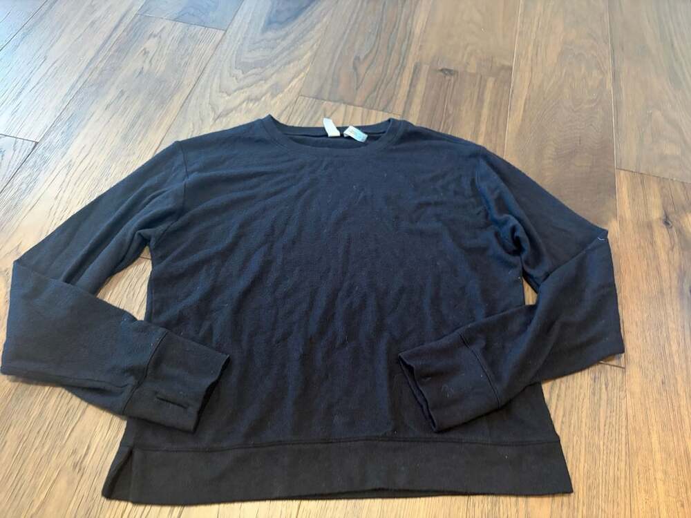 Z by Zella Black Long Sleeve Athletic Pullover Sweatshirt Size L (10/12)